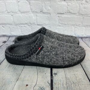 Haflinger AT Classic gray fuzzy slippers size 39